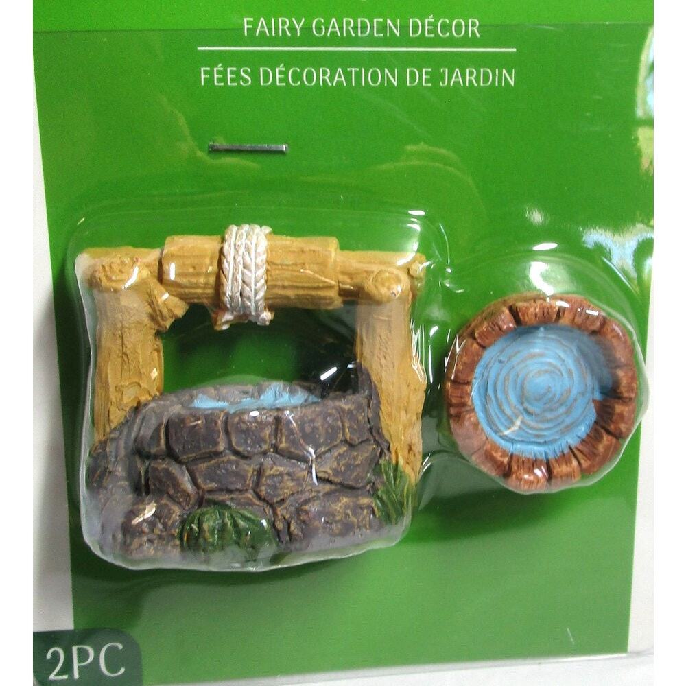 Fairy Garden Miniature Water Well & Bucket Yard Art Decor Crafts Centerpieces - Picture 2 of 2